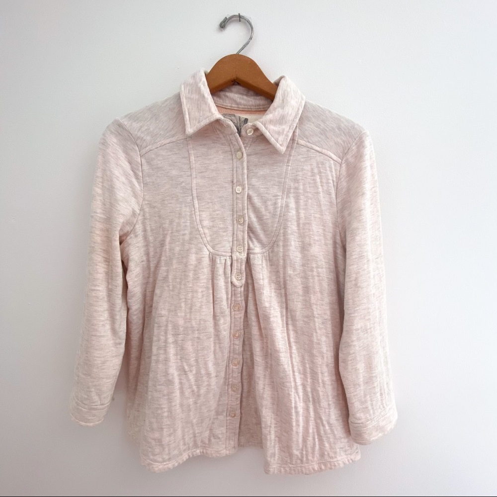 Kimchi Blue heathered peach swing jacket - Picture 2 of 6